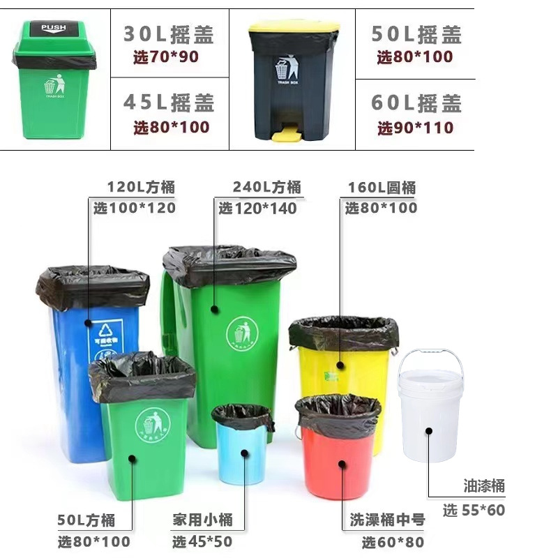 一般飯店用多大的垃圾袋？